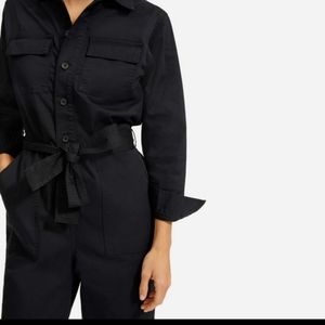 Everlane Size 2 Black Modern Utility Jumpsuit